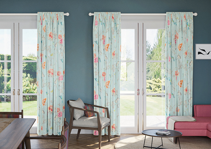 Borneo, Powder Blue - Made to Measure Curtains - Image 3